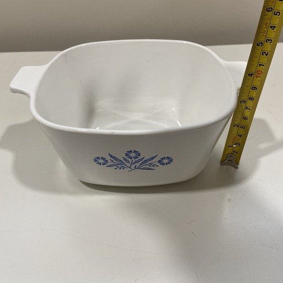 Vintage CORNING WARE Casserole Dish Cornflower Blue  1 3/4 Quart (P-1 3/4-B) USA - Picture 4 of 6